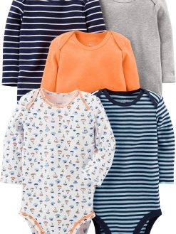 Simple Joys by Carter's Unisex Babies' Long-Sleeve Bodysuit