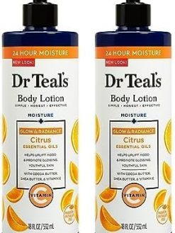 Dr Teal's Body Lotion Citrus, 532 ml (Pack of 2)