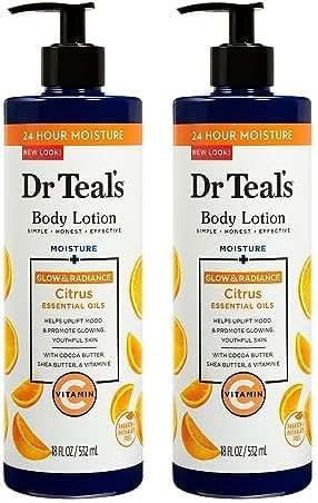 Dr Teal's Body Lotion Citrus, 532 ml (Pack of 2)