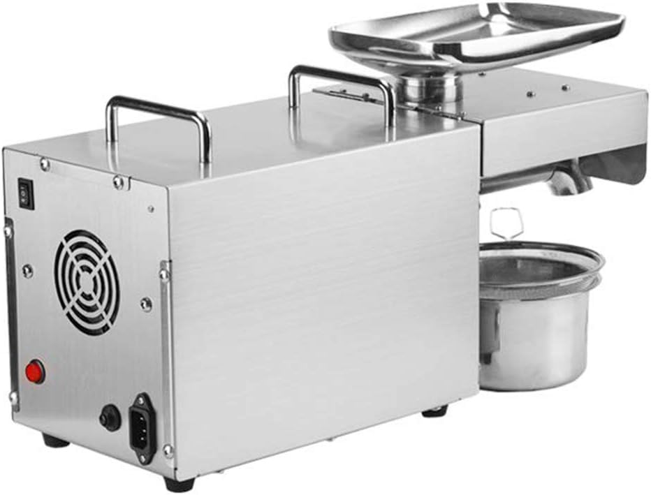 KOLWAY Commercial Oil Press Machine Automatic Oil Extractor Machine 304 Stainless Steel Oil Presser Extractor Expeller Machine with Heavy Duty Brushless Motor 24-hour Work