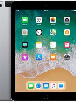 Apple iPad 9.7" (2018 - 6th Gen), Wi-Fi + Cellular, 128GB, Space Gray [Without Facetime] (Renewed)