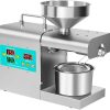 Oil Pressing Machine, RG-312 Intelligent Stainless Steel Oil Presser Household Automatic Pressing Machine No-Fry Material Oil Extraction Device Digital Display with Temperature Adjustable Function
