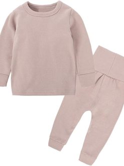 HZYBABY Baby Girls Boys Thermal Underwear Set Toddler Cotton Base Layer Soft Warm Jammies