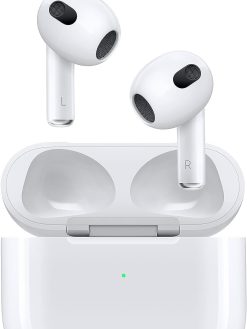 Apple AirPods (3rd generation) with Lightning Charging Case, Wireless (Renewed)