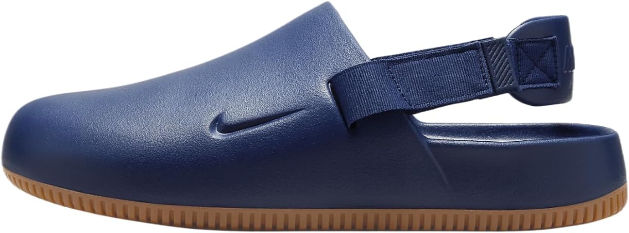 Nike Calm Men's Mules (FD5130-400, Navy/Gum Medium Brown/Navy)
