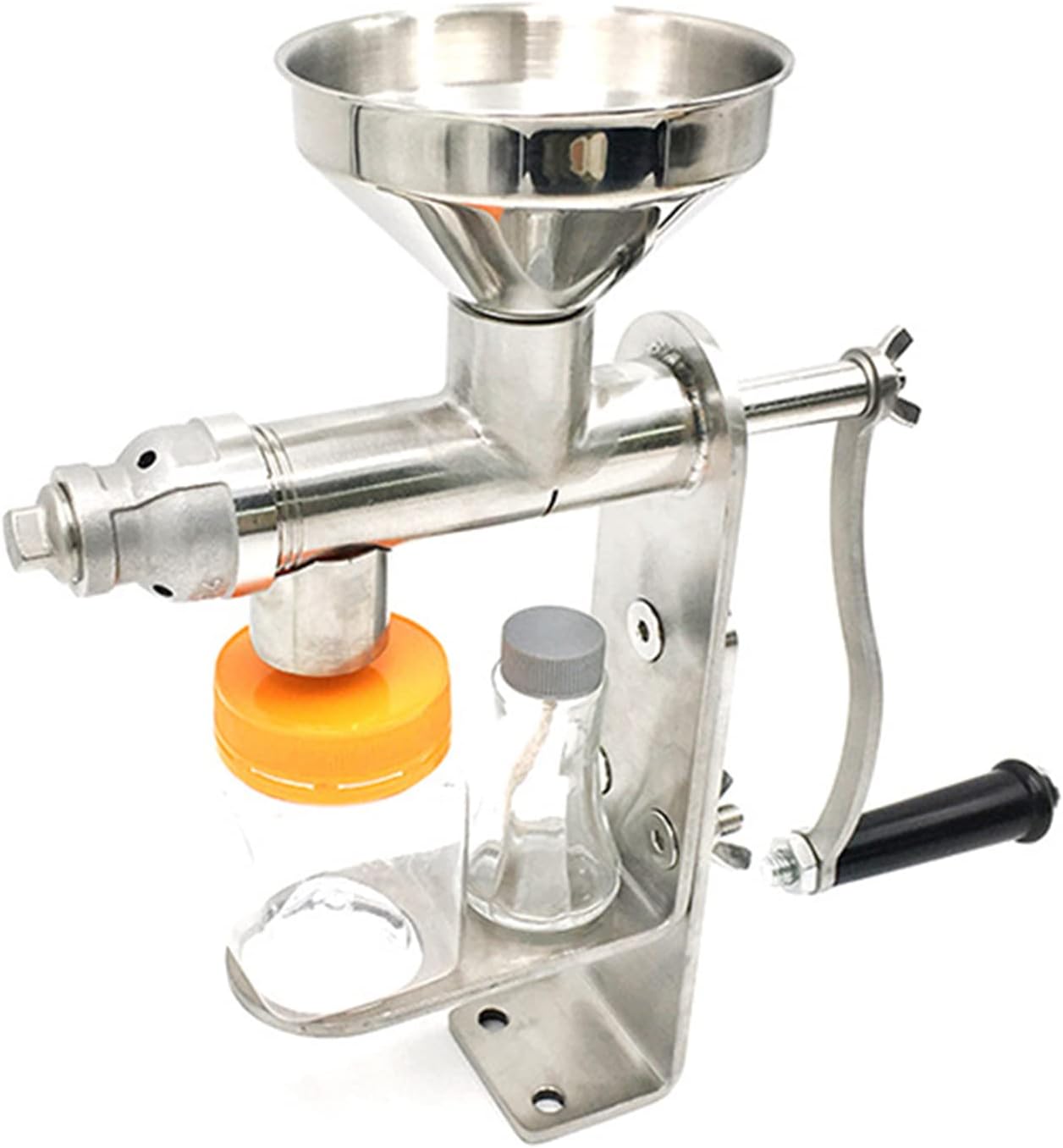 Household Manual Oil Press Machine Stainless Steel Hand Press Nuts Seeds Peanut Sesame Oil Expeller Multifunctional Easy-clean Oil Extr