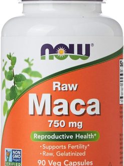 Now Foods Raw Maca 750 Mg 90 Veg Capsules