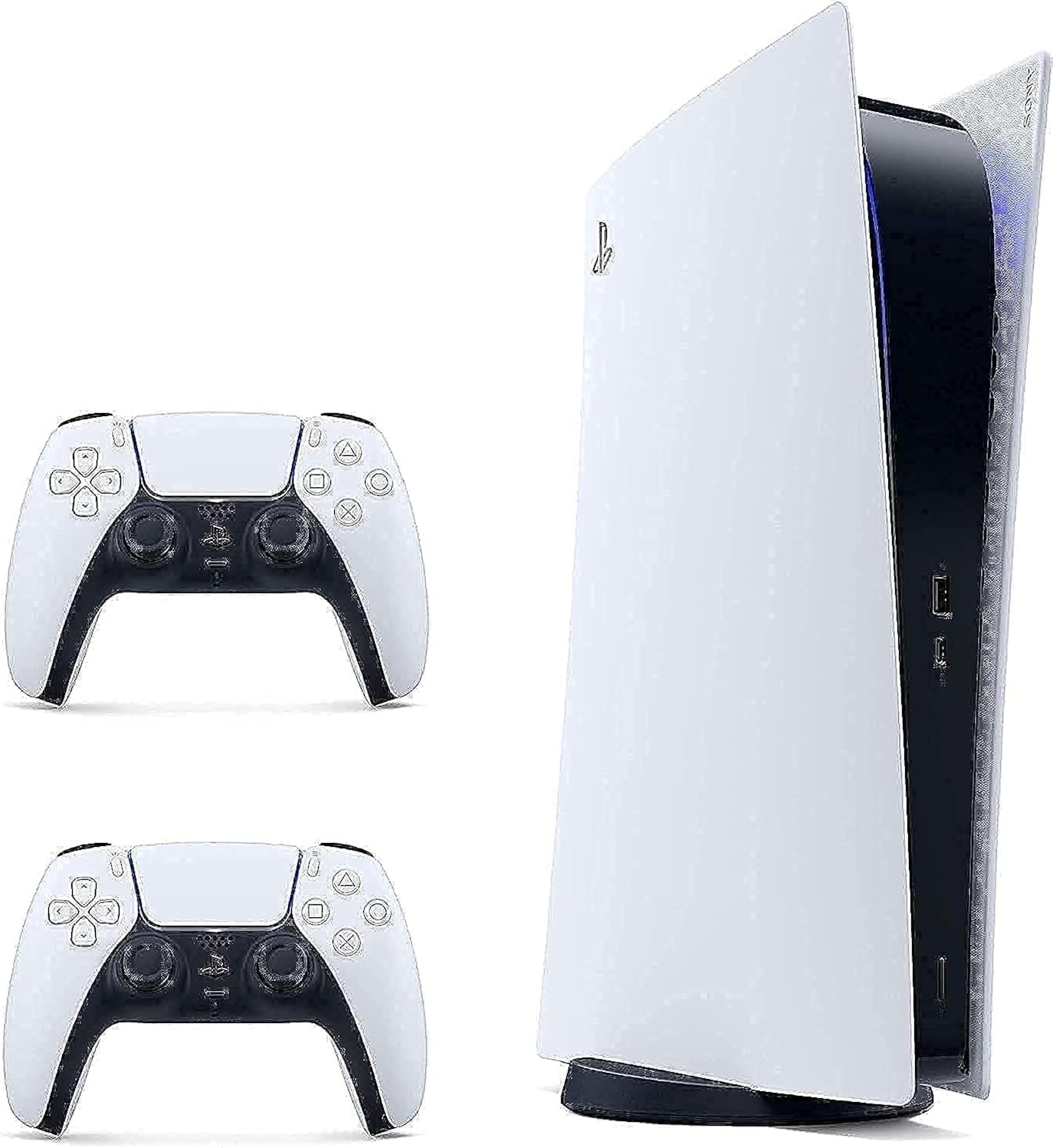 Playstation 5 Digital Edition Console Bundle with Extra DualSense Controller