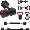 JOROTO Adjustable Dumbbells Set, Weights Dumbbells Set with Connector, 4 in1 Workout Weights Set for Home Gym Used as Barbell, Kettlebells, Push up Stand, Men Women Exercise Fitness Equipment