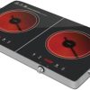 Prestige Double Infrared Cooker 2800W | Touch and Knob control Induction Cooker with Over Heat Protection | Induction cooker 2 burner PR81536