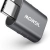 MOWSIL USB C to USB A Adapter, 5Gbps High Speed USB to USB C Extender, USB C Male to USB A Female Converter Charging & Sync for iPhone 15, Laptops Logitech StreamCam VR Link Adapter