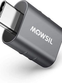 MOWSIL USB C to USB A Adapter, 5Gbps High Speed USB to USB C Extender, USB C Male to USB A Female Converter Charging & Sync for iPhone 15, Laptops Logitech StreamCam VR Link Adapter