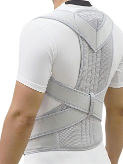 FUHULU Postural Belt Correction Belt, Shoulder Corrector Posture Corrector Invisible Orthopedic Corset Straight Back Support and Shoulder Straightener Elastic Band(L)