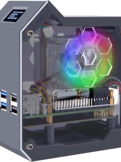 GeeekPi N07 MiniTower NVMe NAS Kit for Raspberry Pi 5