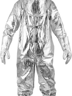 Trumego Heat Resistant Suit Anti Thermal Radiation Suit 1000-1200 Degree Fireproof Composite Aluminium Foil Coveralls