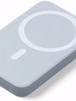 Magnetic Wireless Power Bank 10000mAh Portable Charger with 15W Fast Charging, Portable Battery Pack for iPhone 16/15/14/13/12 (White)