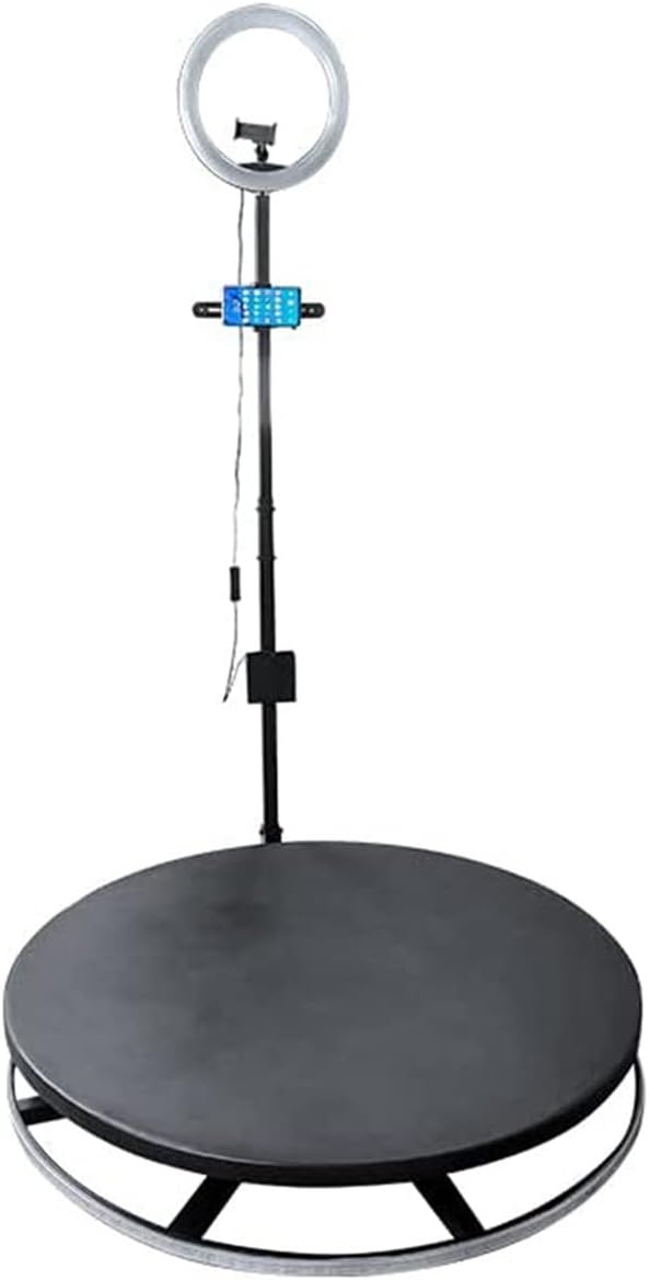360 Photo Booth, 360 Camera Booth, for Wedding Party, Birthday Slow Motion Rotating Photo Booth with Adjustable Shooting Photo Booth Stand (Size : 68cm26.8 in)