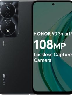 Honor 90 Smart 5G | 4GB RAM 128GB ROM | 108MP Triple Camera | 6.8" FHD+ Display | Dimensity 6020 | 5330mAh Battery | 35W Fast Charging | Android 13 (Midnight Black)