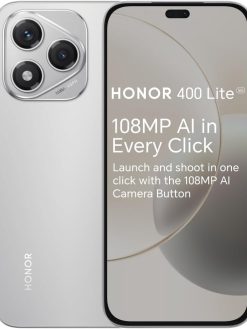 Honor 400 Lite DUAL-SIM 256GB ROM + 8GB RAM (GSM only | No CDMA) Factory Unlocked 5G SmartPhone (Velvet Grey) - International Version