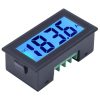 Walfront LCD Voltmeter DC Digital Voltage Meter Tester AC100-240V YB5135DB Voltmeter Panel with Blue Backlight(DC 0-200V)