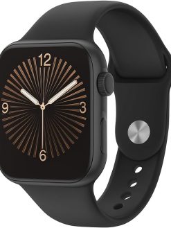 Series 10 Smartwatch Boys, Girls, Teens Men and Women Ultra HD Display, Bluetooth Call AI Voice Assistant Fitness Tracker Heart Rate Monitor, IP67 Waterproof Multi-Functional for Android & iOS (Black)