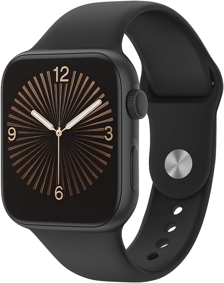 Series 10 Smartwatch Boys, Girls, Teens Men and Women Ultra HD Display, Bluetooth Call AI Voice Assistant Fitness Tracker Heart Rate Monitor, IP67 Waterproof Multi-Functional for Android & iOS (Black)