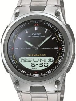 Casio Men's Black Dial Stainless Steel