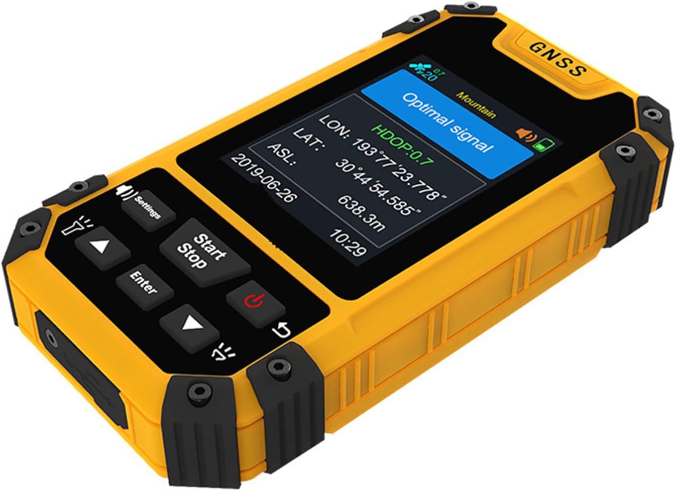 ZPLuz GPS Land Area Meter, Handheld GPS Plough Land Meter, Handheld GPS Land Surveying Equipment,Professional Receiver Area Measurement Land Area Measurer Multiple Measurement Features