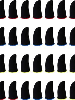 YEESON 36PCS Finger Sleeves for Gaming, Thumb Sleeves Mobile Gaming Controller, Anti-Sweat Breathable Seamless Touchscreen Thumb Cover for Phone Games PUBG
