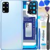 LUVSS Battery Cover Compatible with Samsung Galaxy S20+ Plus Back Glass Lid Original Back Cover Replacement Repair Kit SM-G986F/DS Blue