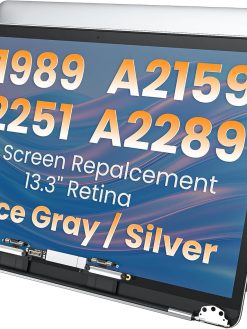 DZLQS A1989 A2159 A2251 A2289 LCD Screen Display Replacement Kit for MacBook Pro 13" Compatible with 2018-2020 Year Retina Display (Silver)