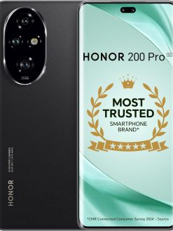 HONOR 200 Pro 5G (Black, 12GB + 512GB) | 6.78-inch AMOLED Quad-Curved Display | 50MP Triple Camera with Dual OIS | 50MP Selfie Camera | Snapdragon 8s Gen 3 | MagicOS 8.0