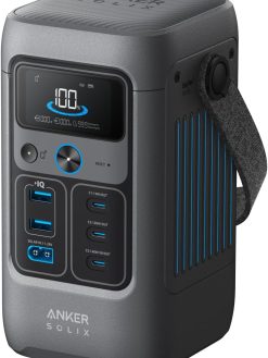 Anker SOLIX C200 DC Power Bank Station (60,000mAh), 192Wh Portable Power Station, LiFePO4 Battery, 200W Solar Generator, For Outdoor Camping, Traveling, and Emergencies (Optional Solar Panel)