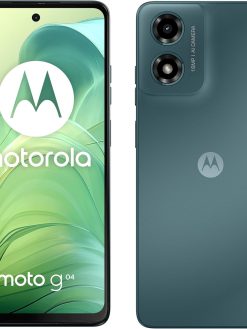 MOTOROLA g04 | 4GB RAM + 64GB Storage | 6.6" 90Hz Extra Bright Display | 5000mAh Battery | Android 14 | Side Fingerprint | 16MP Camera (Sea Green)