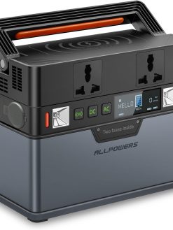 ALLPOWERS Portable Charger 41600mAh Power Bank with AC Outlets USB Wireless 220V 200W Laptop Power Bank Fast Charging Battery Pack for Cell Phone Camera Drone (SS-005)