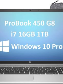 HP ProBook 450 G8 15.6" IPS FHD i7-1165G7, 16GB RAM, 1TB PCIe SSD, 2021 Intel Quad-Core Business Laptop Backlit, Type-C, RJ-45, Webcam, Windows 10 Pro, HDMI Computer Cable (Upgraded)