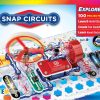Snap Circuits Jr. SC-100 Electronics Exploration Kit, Over 100 Projects, Full Color Project Manual, 28 Parts, STEM Educational Toy for Kids 8 +