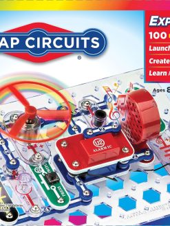 Snap Circuits Jr. SC-100 Electronics Exploration Kit, Over 100 Projects, Full Color Project Manual, 28 Parts, STEM Educational Toy for Kids 8 +