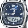 Casio Men's AW81D-2AV Ana-Digi Stainless Steel Watch