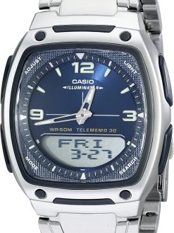 Casio Men's AW81D-2AV Ana-Digi Stainless Steel Watch