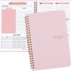 SKY-TOUCH A5 Weekly Planner : To Do List Notebook with 52 Undated Sheets Daily Planner with Goal Habit Tracker Organizer for Office Home School Work Study Life Pink