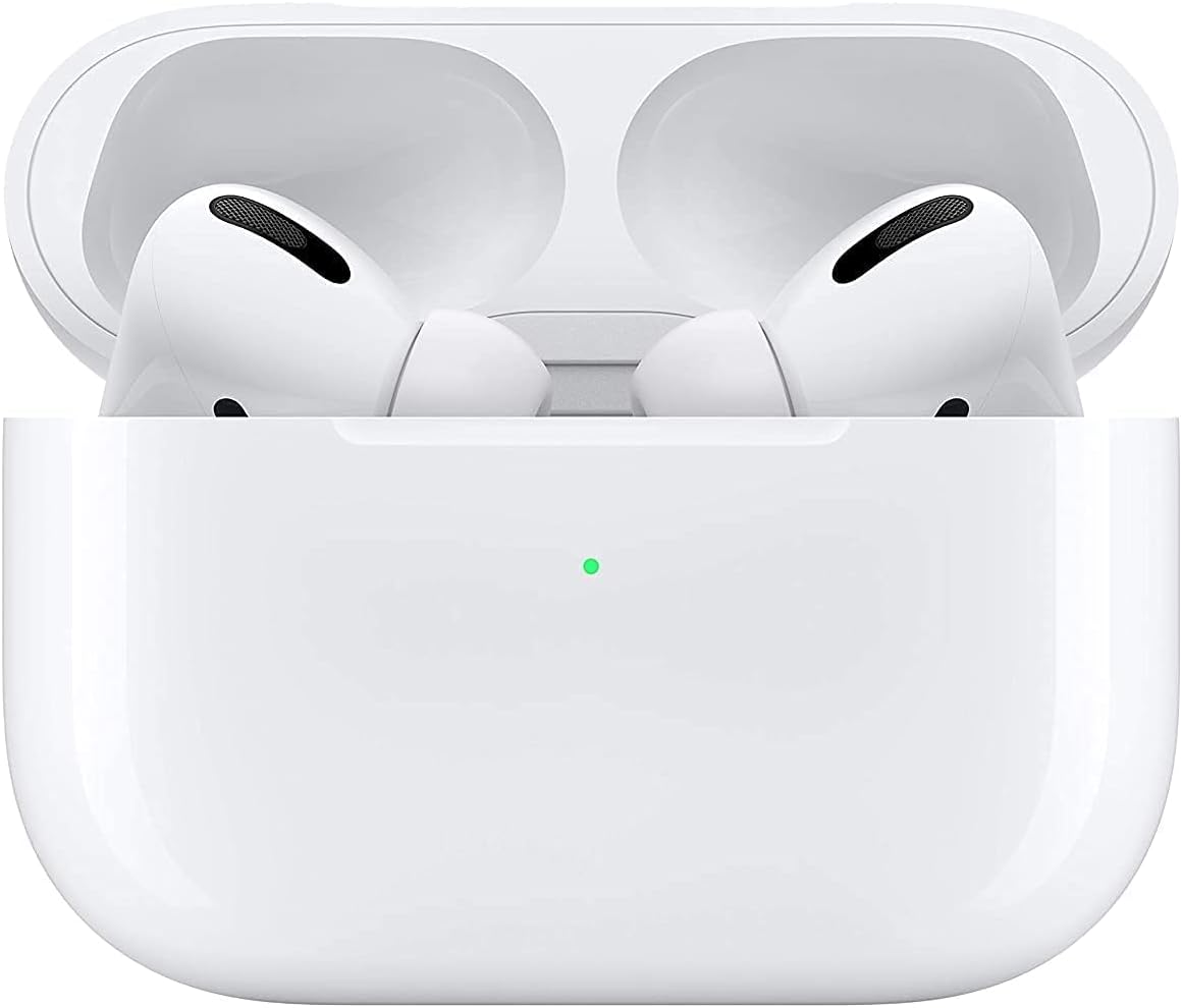 Apple (Refurbished) Airpods Pro 1st Generation | MagSafe Charging Case | ctive Noise Cancellation | White | Wireless | MLWK3ZM/A