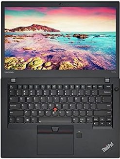 Lenovo (Refurbished) ThinkPad T470s Renewed Business Laptop | intel Core i5-6th Gen. CPU | 8GB RAM | 256GB SSD | 14.1 inch Non-Touch Display | Windows 10 Pro