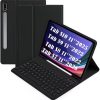 Keyboard Case Compatible for Galaxy Tab S10/S9/S8/S7 10.9 Inch/11 Inch 2025/2023/2022, Bluetooth Wireless Keyboard Cover Compatible for Samsung Tablet S9 FE with Pencil Holder SM-X700/X706 Black