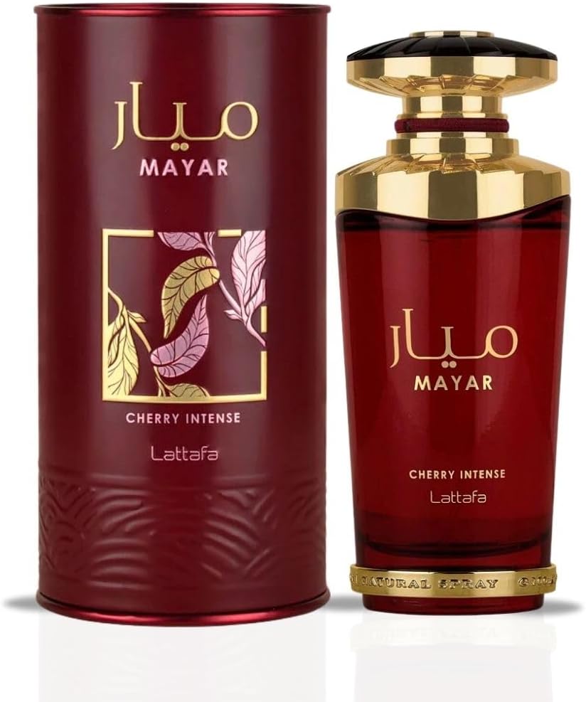 Lattafa Mayar Cherry Intense for Unisex Eau de Parfum Spray, 3.4 Ounce / 100 ml