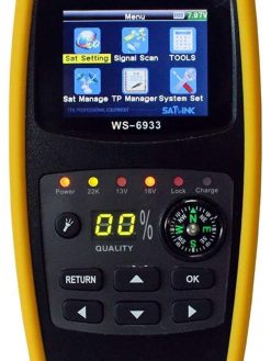 Satlink WS-6933 DVB-S2 FTA C and KU Band Digital Satellite Finder Meter wtih Compass