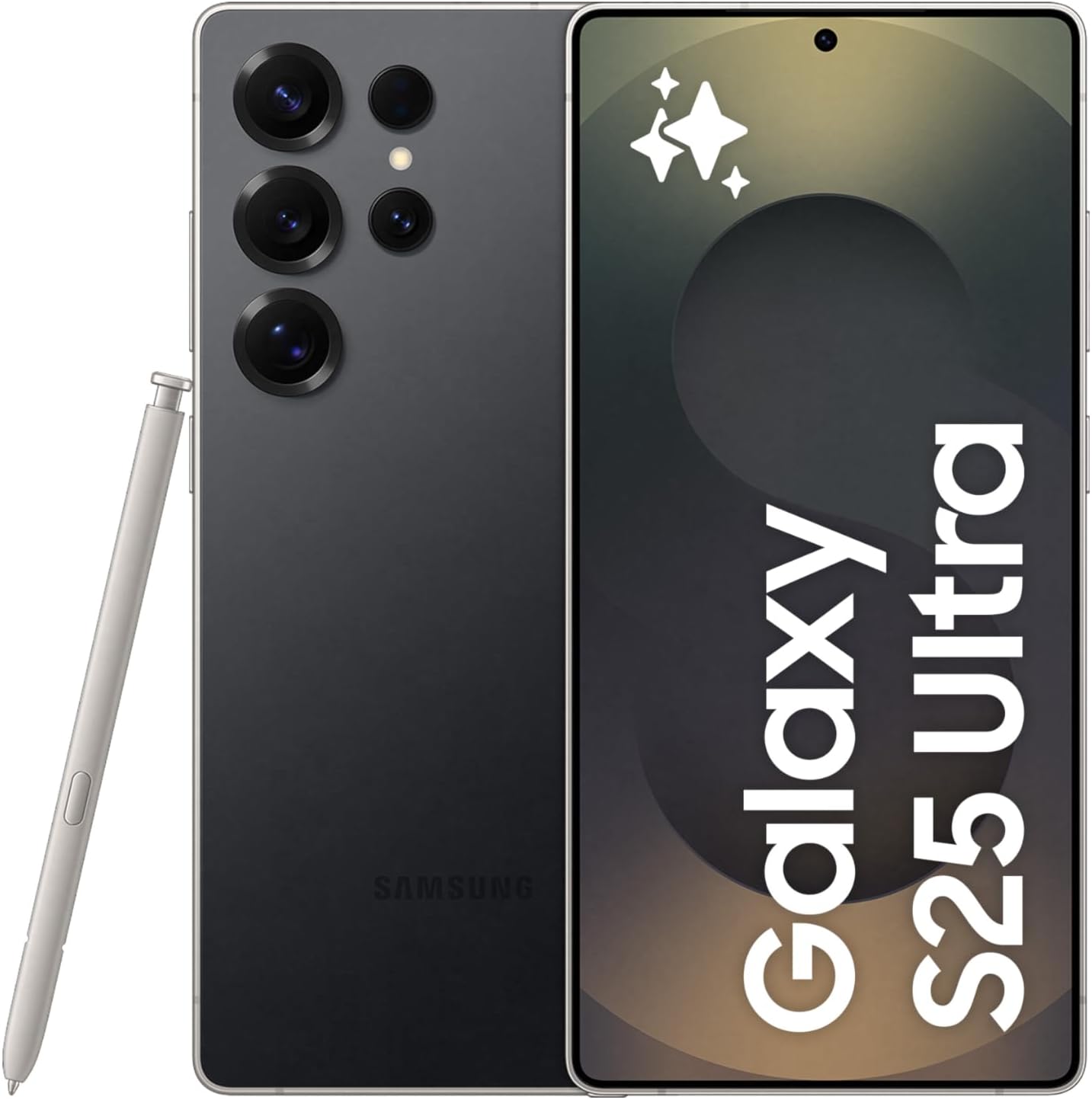 Samsung Galaxy S25 Ultra AI Phone, 256GB Storage, 12GB RAM, Titanium Black, Android Smartphone, 200MP Camera, S Pen, Long Battery Life (UAE Version)