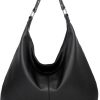 Ashioup Hobo Taschen fr Damen, weiches PU-Leder, lockere Schultertasche, Geldbrse mit Reiverschluss