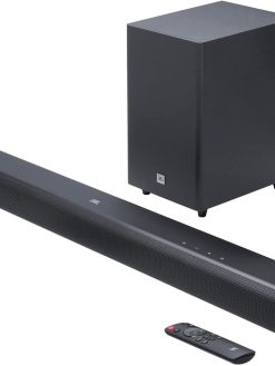 JBL Cinema SB550-3.1 Channel Soundbar with 250W Dolby Audio, Wireless 5.25” Subwoofer, HDMI ARC, Optical & Bluetooth Streaming, JBLSB550BLKUK, Black
