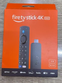 Fierr TV Stick 4K MAX NEW Version2025 vision Global Edition 16GB of storage sport (3rd Gen remote and 2gen device WI-FI 6) with Alexa Voice Remote Supports Wi-Fi